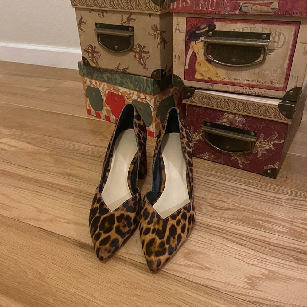 Leopard Block Heel
